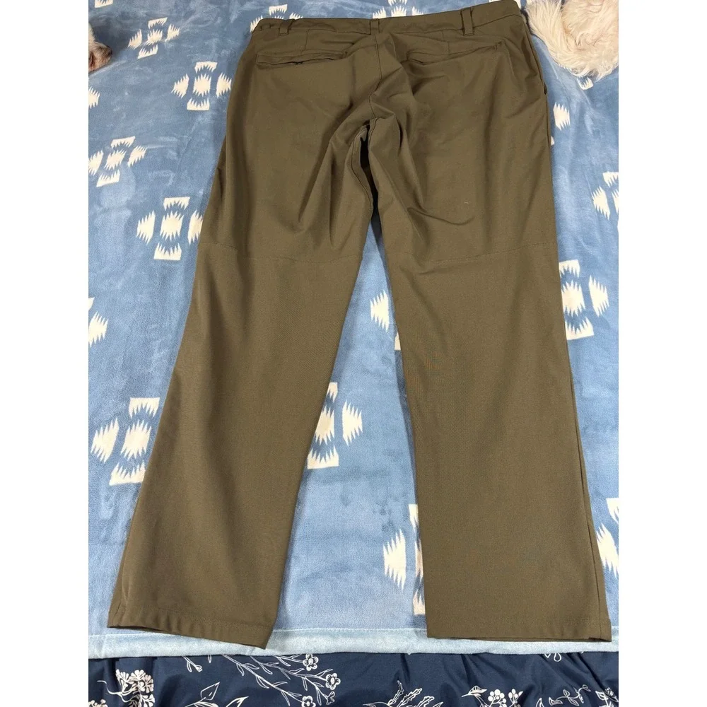 Lululemon Commission Slim-Fit Pant 36 Olive Green Warpstreme Commuter Trousers